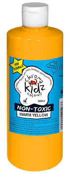 500ml Chroma Kidz Warm Yellow Available In Australia Quick Drying Paint Cool Stuff Australian Colours