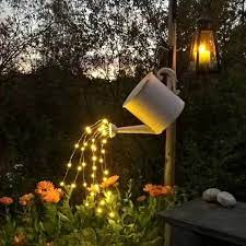 Waterfall Fairy Lights For Watering Can Decor Five Etsy In 2021 Backyard Lighting Garden Projects Diy Backyard