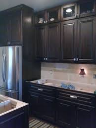 Dark Espresso Stained Maple Kitchen Cabinet Colors Stained Kitchen Cabinets Kitchen Remodel