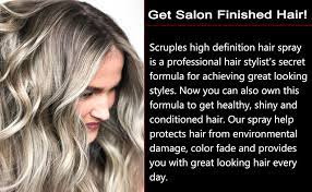 Glh will take away that wispy look. Amazon Com Scruples High Definition Hair Spray For Men Women 10 6 Oz Shaping Volumizing Texturizing Setting Spray For Shine And Frizz Control Suitable For All Hair Types Pack Of 1 Beauty