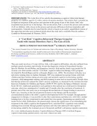 Learn the essentials of cognitive behavior therapy (cbt) for anxiety disorders through an experiential workshop at beck institute. Pdf A Cool Kids Cognitive Behavioral Therapy Group For Youth With Anxiety Disorders A Cool Kids Cognitive Behavioral Therapy Group For Youth With Anxiety Disorders Part 1 The Case Of Erik
