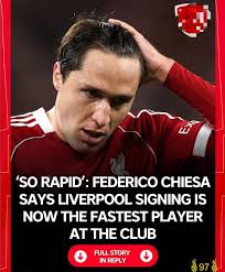 🇮🇹 At Euro2024, Chiesa recorded a top-speed of 34.4km/h. Only Szoboszlai  recorded a faster top-speed (34.5km/h) from LFC at the tournament. He's  been hitting the 36km/h as his top-speed post-ACL injury.
