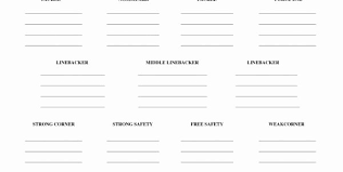 Football Depth Chart Template Excel Best Of 5 Printable