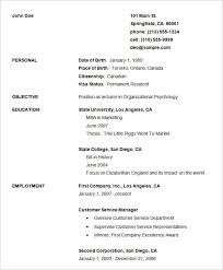 Use one of our free resume templates for word and get one step closer to the perfect job application. 70 Basic Resume Templates Pdf Doc Psd Free Premium Templates