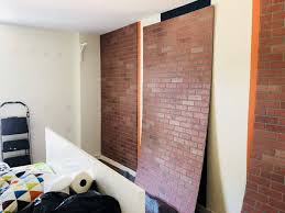 How To Install Faux Brick Paneling Place Of My Taste