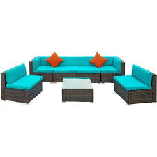 Maybe you would like to learn more about one of these? Segmart Outdoor Furniture 7 Piece Patio Furniture Sets With 6 Cushion Seat 1pc Rectangular Coffee Table 2 Pillows Patio Dining Sets For Poolside Garden Lawn Wicker Patio Furniture Patio Furniture Sets Clearance Outdoor Furniture