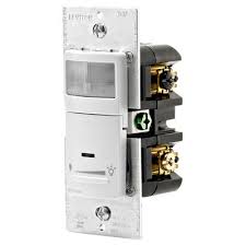 It detects occupancy from changes in the acoustic waves Leviton Universal Dimming Switch Occupancy Sensor