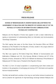 The malaysian science and technology information centre (mastic) was established in 1992 under the industrial mastic is a division under the ministry of science, technology, & innovation (mosti). Kkmm On Twitter Press Release Signing Of Memorandum Of Understanding Mou Between The Government Of Malaysia And The Ministry Of Science And Ict Of The Republic Of Korea On Information And Communications