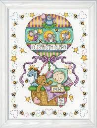 Under $10 · >80% items are new · returns made easy Tobin Balloon Ride Birth Record Cross Stitch Kit 123stitch