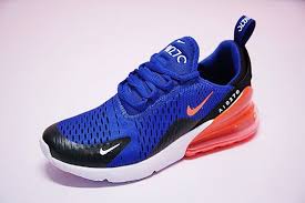 Authentic Nike Air Max 270 Flyknit Deep Blue Orange Ah8050 460 New Sneaker Nike Air Max Nike Air Air Max