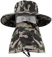 Incredible Camo Fishing Hat For Men Women With Removable Neck Flap Uv Sun Protection Cap Wide Brim Windproof Breat Fishing Hats For Men Hat For Man Fishing Hat