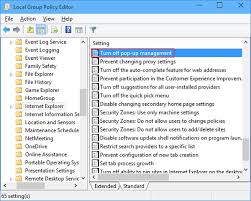 Is there a way to just unblock one pop up as it is happening, or do i have to unblock all pop ups universally via method suggested? Disable Managing Pop Up Settings In Windows 10