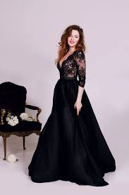 Two pieces long sleeves lace bohemian modest wedding dress. 25 Refined Black Wedding Dresses To Stand Out Weddingomania