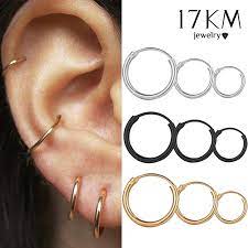 Women girls 925 sterling silver small huggie hoop hook earrings studs round gift. Buy Punk 3 Size Simple Circle Small Hoop Earrings For Women Girl Hip Hop Gold Silver Color Geometric Round Earring Jewelry At Affordable Prices Free Shipping Real Reviews With Photos Joom