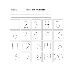 By tracing the worksheets, children are learning to count the numbers in order and they will eventually be able to. Trace Numbers 1 20 Printable Kids Worksheets