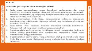 Maybe you would like to learn more about one of these? Jawaban Esai Uji Kompetensi Halaman 285 Ips Kelas 9 Bab 4 Masa Kemerdekaan Hingga Masa Reformasi Youtube