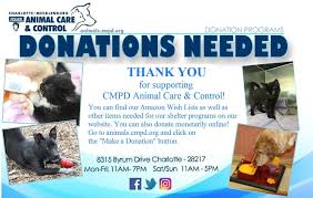 Where do you need small animal control pros? Cmpd Animal Care Control Needs Your Help Pet Care Animals Donations Needed