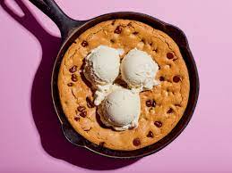 Meanwhile, whisk eggs, 2/3 cup sugar, vanilla, and salt in large bowl until smooth and pale, about 1 minute. Coolhaus Skillet Chocolate Chip Cookie Recipe Is A Party In A Pan Bloomberg