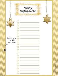 Check spelling or type a new query. Free Christmas List Template Customize Online Print At Home