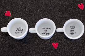 Surprise Your Valentine With A Hidden Love Message In A Cup Look What I Made Tea Cups Diy Hidden Love Love Messages