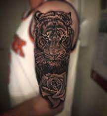 See more ideas about tattoos, dope tattoos, body art tattoos. Top 61 Best Tiger Rose Tattoo Ideas 2021 Inspiration Guide