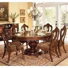 Prenzo Pedestal Dining Room Set Round Dining Room Sets Classic Dining Room Dining Room Table Set