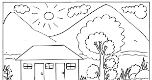 Mewarnai kartun lucu ayam makan ayam coloring pages. 14 Gambar Hitam Putih Pemandangan Pantai 82 Gambar Pemandangan Kota Hitam Putih Download Mewarnai Gambar Pemandangan Khas Seni Krayon Lukisan Rumah Gambar