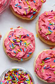 Soft Sugar Cookies With Raspberry Frosting Recipe Recipe Soft Sugar Cookies Raspberry Frosting Sugar Cookies