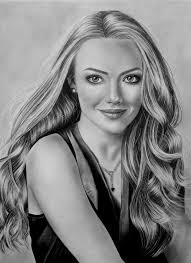 Amanda Portrait Celebrity Portraits Beautiful Pencil Drawings