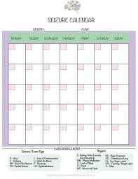 Seizure Tracking Kit Seizure Diary Medical Printables Etsy