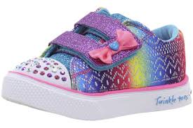 Skechers Toddler Girl S Twinkle Toes Colorful Crochets Light Up Sneakers Shoes