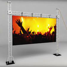 max telebim scaffolding led screen 3d model scaffolding stage set design screen
