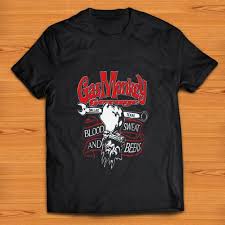 These two mechanics paired up with other mechanics to open a garage in texas called fired up. Great Gas Monkey Garage Dallas Texas Blood Sweat And Beers Shirt Hoodie Sweater Longsleeve T Shirt