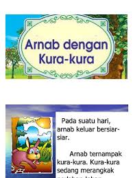 Anak i skrg ni klo agah je trus ketawa. Gambar Arnab Dan Kura Kura