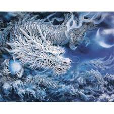 July 23, 2007 interview with benjamin fulford and his claim to represent a chinese secret society, the white dragon, which is challenging the illuminati. White Chinese Dragon Animals Paint By Number Numeral Paint