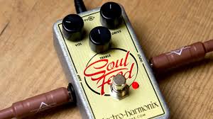 The soul food from electro harmonix is a killer sounding overdrive. Electro Harmonix Soul Food Transparent Overdrive Review