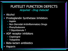 Image result for Drug Induced Platelet Dysfunction
