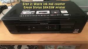For warranty and repair information on the. Reset Epson Stylus Sx435w Waste Ink Pad Counter Youtube