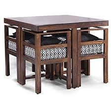 The problem of space always happens in small departments; Bamboos Pine Wood Space Saving Dining Table Rs 22000 Piece B7 Crafting Beautiful Homes Id 19216317048