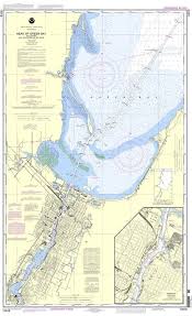 noaa nautical chart 14918 head of green bay including fox