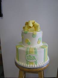 Yellow And Green Baby Shower Cake Baby Shower Baby Shower Cupcakes Baby Shower Cakes Shower Cakes