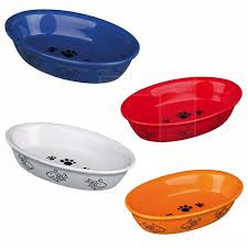 Trixie Desenli Oval Seramik Kedi Mama Ve Su Kabi 200 Mlx15 Cm
