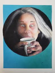 Paintings: Portrait of Angie by Ione Angilan