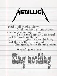 Pin By J Casstilla On All Things Metallica Metallica Quotes Metallica Lyrics Metallica Song