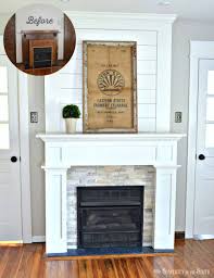 Fireplace mantels & accessories /. How To Add Tons Of Character To A Boring Fireplace From Thrifty Decor Chick