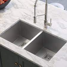 Aliexpress carries many kitchen undermount related products, including undermount , bowl kitchen sink , double sink for kitchen , big kitchen sink , kitchen sink. Kraus Pax Zero Radius 31 5in 16 Gauge Undermount 50 50 Double Bowl Stainless Steel Kitchen Sink Khu322 The Home Depot