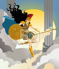 Minerva Palas Athene Griechische Gottin Der Weisheit Fototapete Fototapeten Olympisch Olympus Spartanisch Myloview De