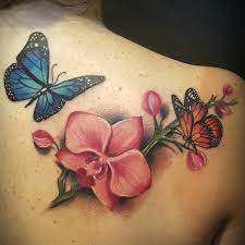 Pin By Jonatal Carducci On Color Tattoo Orchid Tattoo Butterfly Tattoo Stylist Tattoos