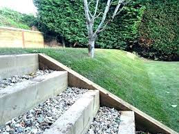 Saved by clipper garden services. Landscape Steps On A Slope Wood Love These Sleeper Gravel Stone Sloped Garden Backyard Landscaping Sleepers In Garden