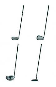 set og golf clubs stock vector aff golf og set vector ad